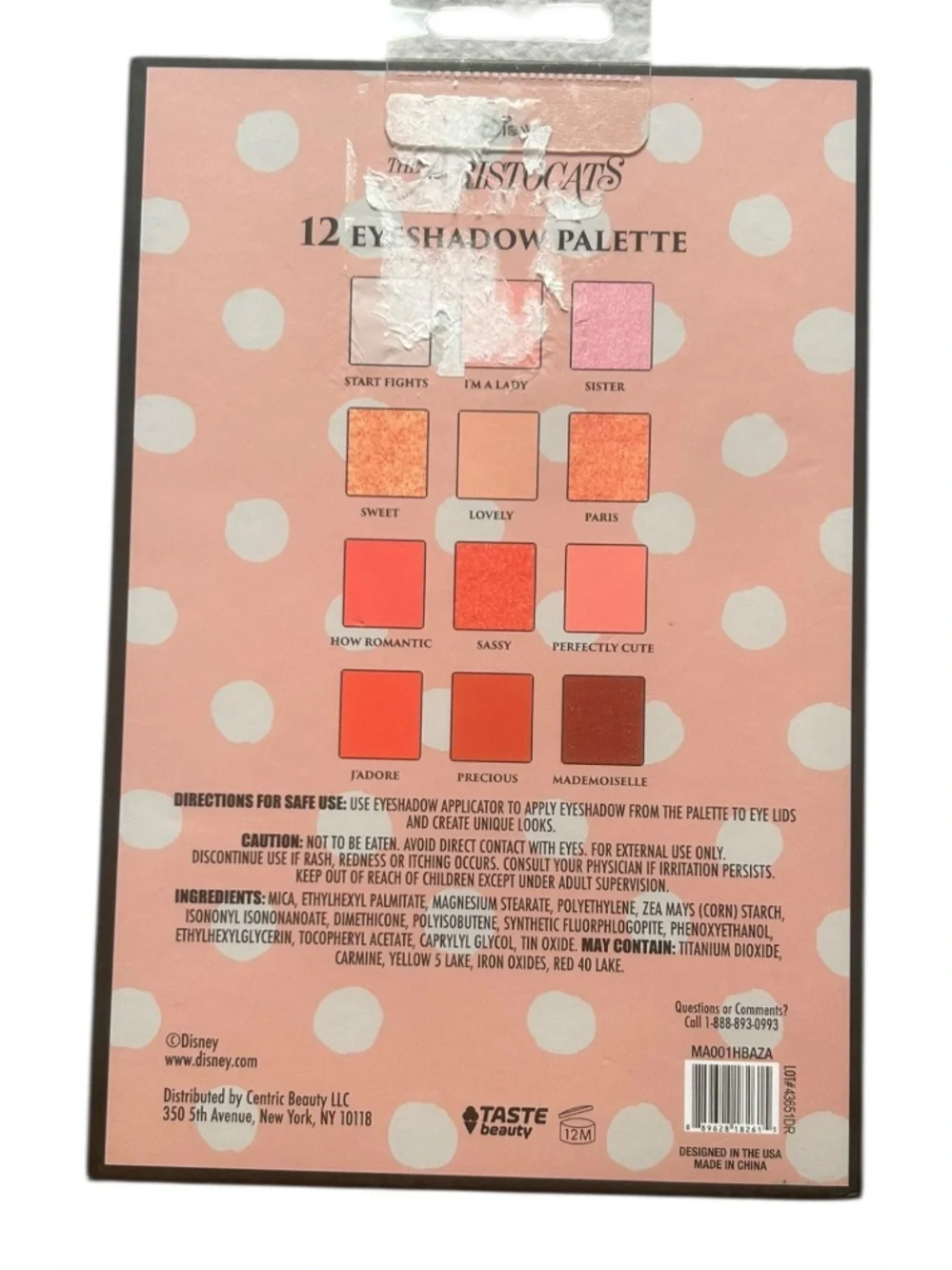 The Aristocats 12 Shade Eyeshadow Pallet